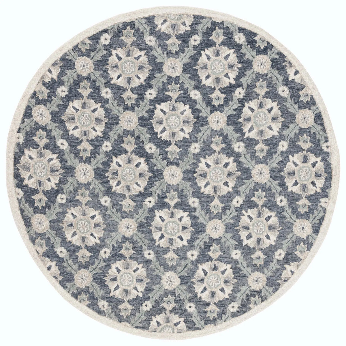 Safavieh Martha Stewart 6'-0" x 6'-0" Rug in Blue / Ivory