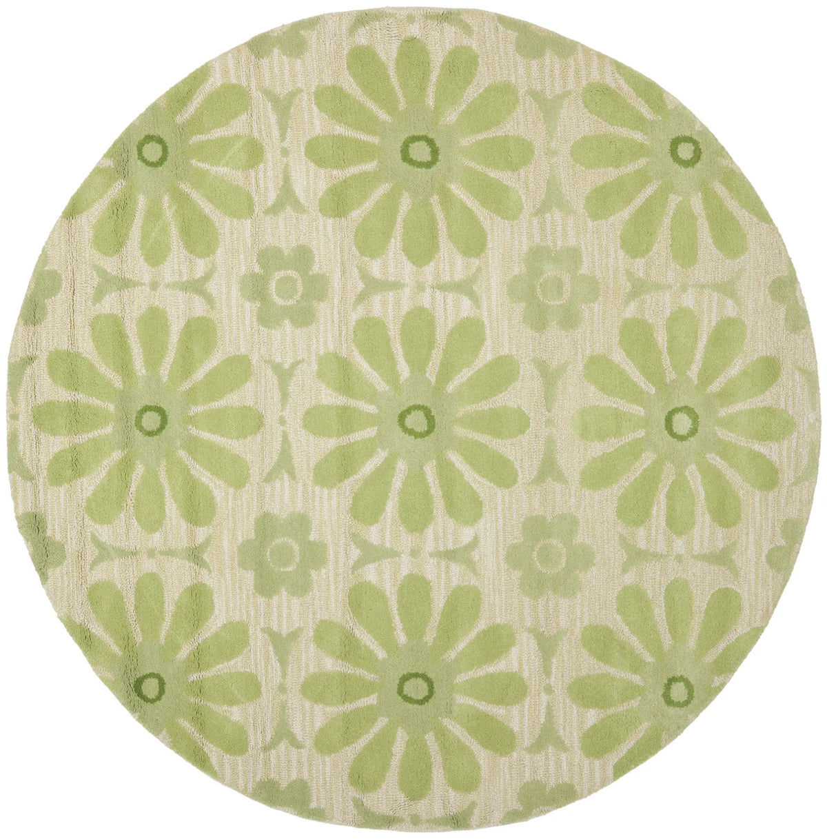 Safavieh Safavieh Kids 6'-0" x 6'-0" Rug in Beige / Green