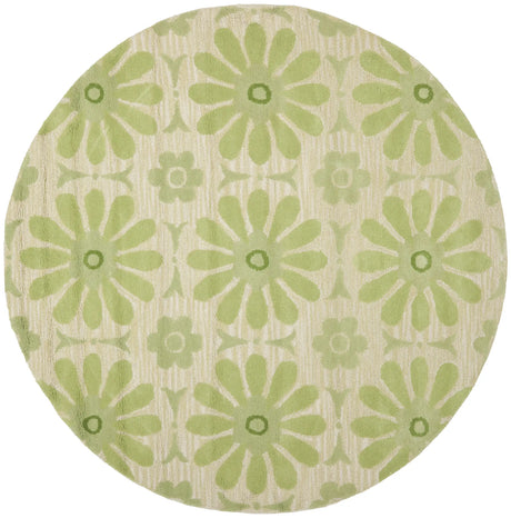 Safavieh Safavieh Kids 6'-0" x 6'-0" Rug in Beige / Green