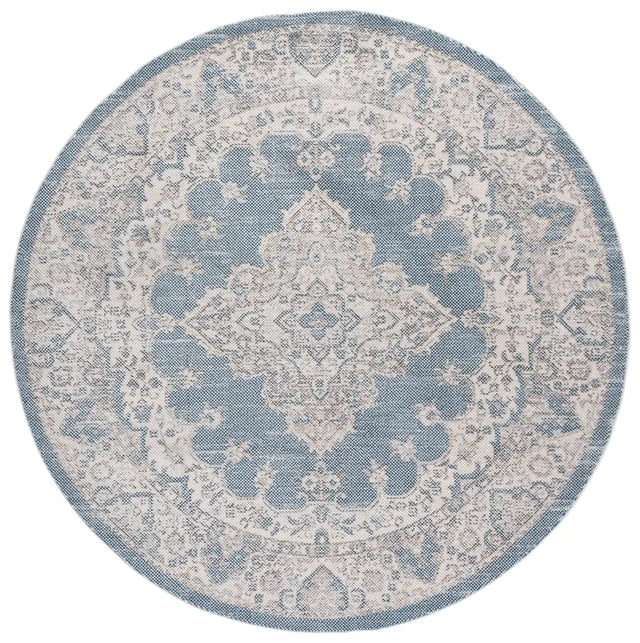 Safavieh Harrison 6'-7" x 6'-7" Rug in Blue / Ivory