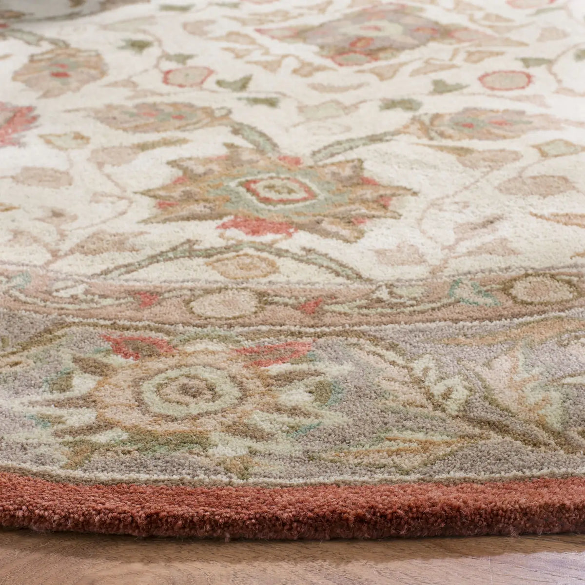 Safavieh Anatolia 6'-0" x 6'-0" Rug in Beige / Rust