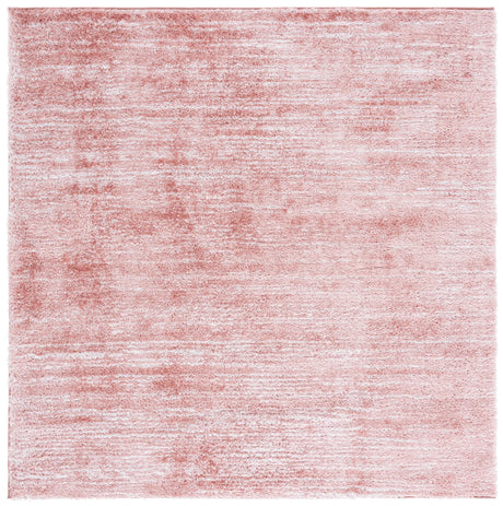 Safavieh Tahoe Shag 6'-7" x 6'-7" Rug in Pink / Ivory