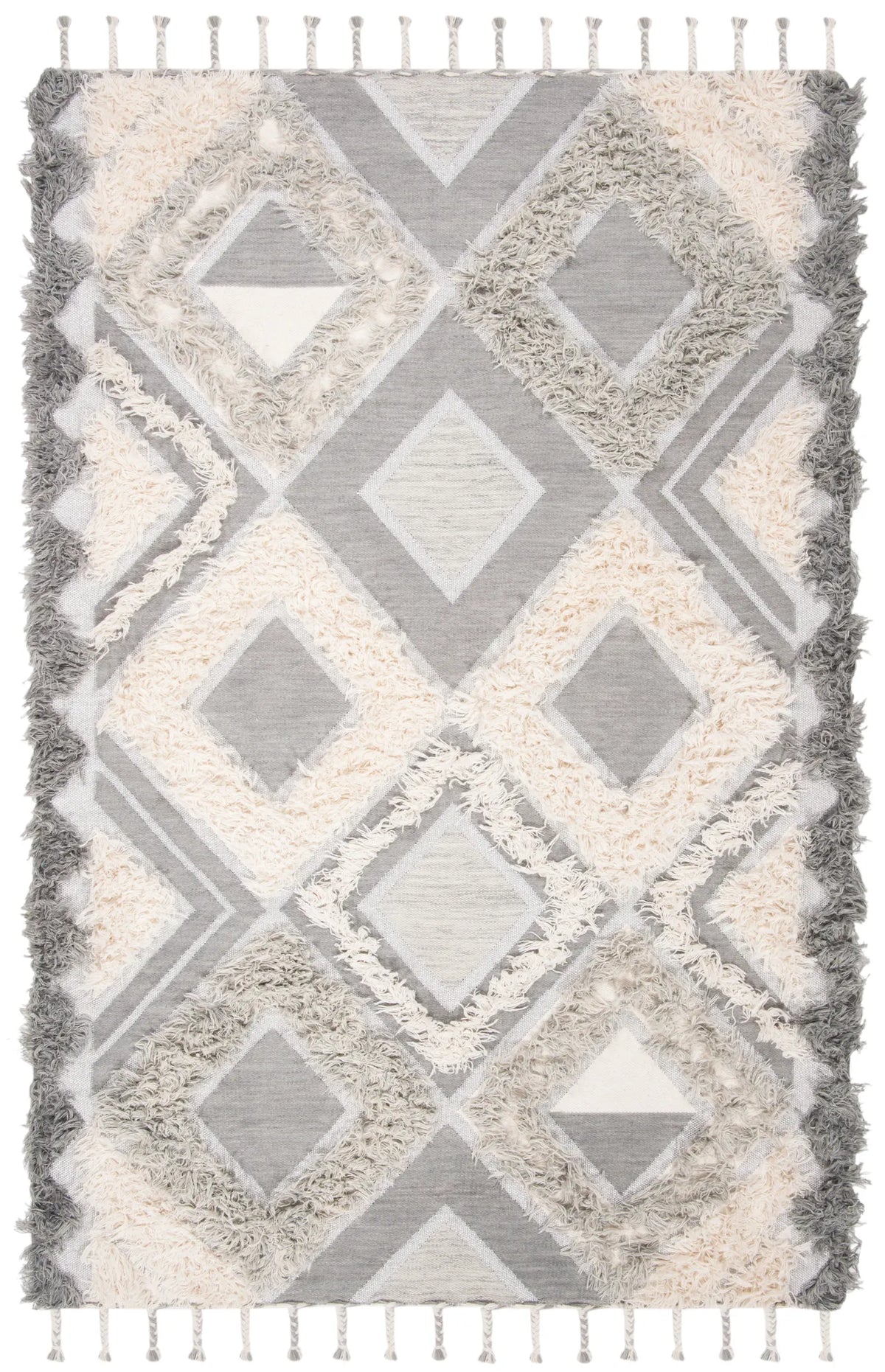 Safavieh Kenya 6'-0" x 9'-0" Rug in Grey / Ivory
