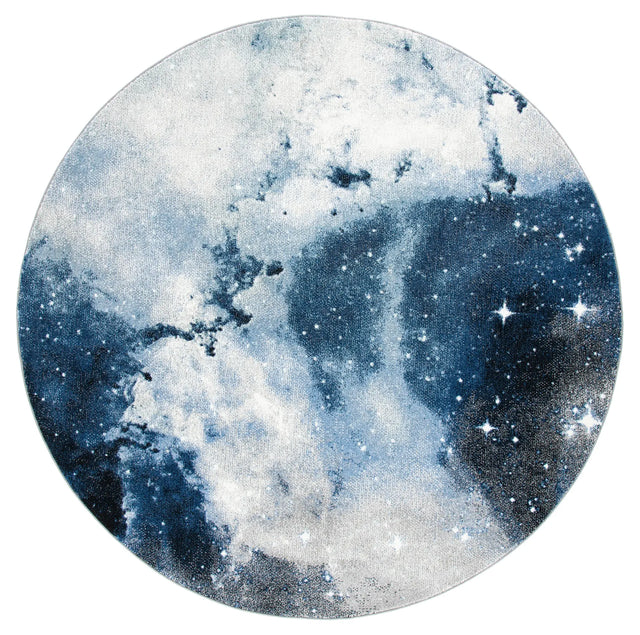 Safavieh Galaxy 6'-7" x 6'-7" Rug in Blue / Ivory