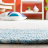 Safavieh Braided 5'-0" x 7'-0" Rug in Ivory / Blue