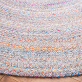 Safavieh Braided 6'-0" x 6'-0" Rug in Yellow / Grey