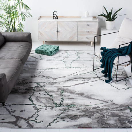 Safavieh Craft 10'-6" x 14'-0" Rug in Grey / Green