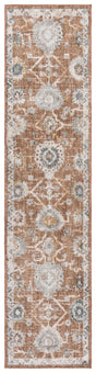Safavieh Vintage Rosewood 2'-0" x 8'-0" Rug in Rust / Ivory Grey