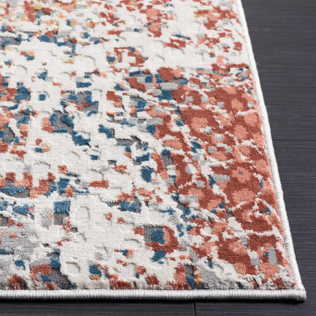 Safavieh Invista 4'-0" x 6'-0" Rug in Navy / Rust
