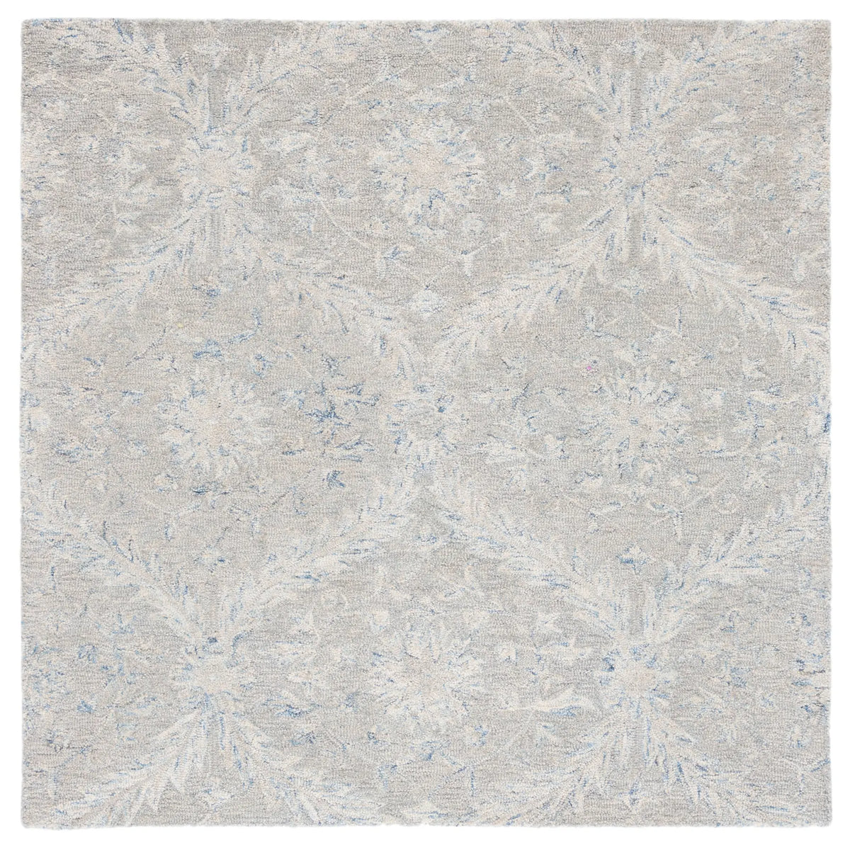 Safavieh Micro-Loop 5'-0" x 5'-0" Rug in Grey / Blue