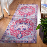 Safavieh Tucson 2'-6" x 10'-0" Rug in Red / Navy