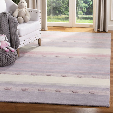 Safavieh Safavieh Kids 5'-0" x 8'-0" Rug in Light Purple / Ivory