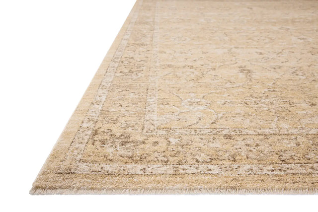 Chris Loves Julia x Loloi Palma PLM-10 Wheat / Bark Rug - rug corner