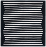 Safavieh Montauk 6'-0" x 6'-0" Rug in Black / Ivory
