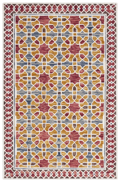 Safavieh Aspen 4'-0" x 6'-0" Rug in Red / Yellow