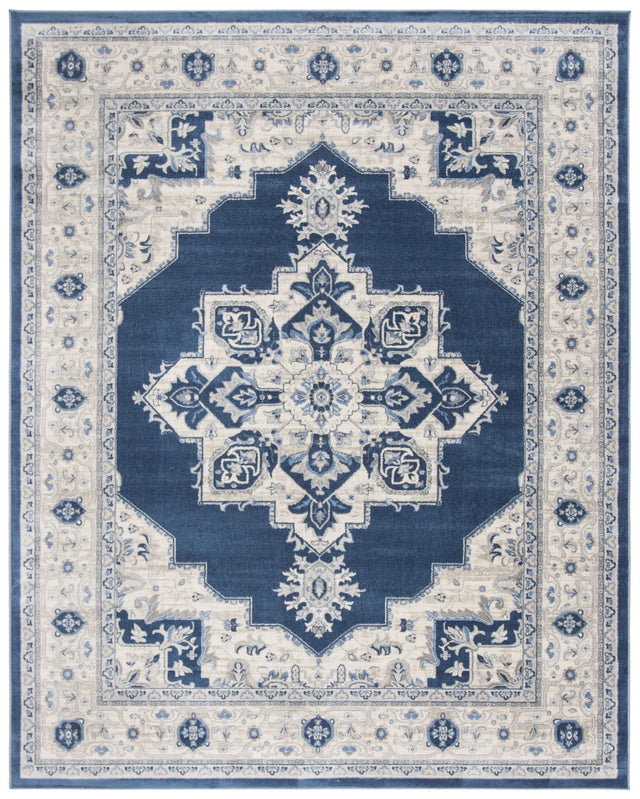 Safavieh Brentwood 10'-0" x 13'-0" Rug in Navy / Creme