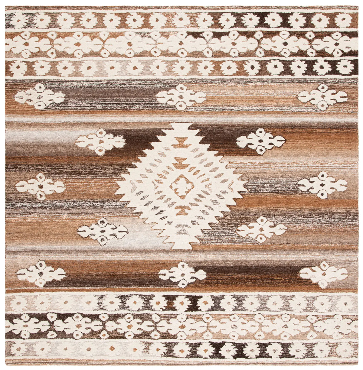 Safavieh Aspen 7'-0" x 7'-0" Rug in Ivory / Light Brown