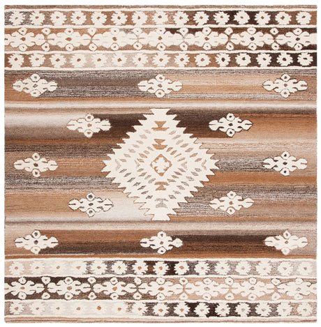 Safavieh Aspen 7'-0" x 7'-0" Rug in Ivory / Light Brown