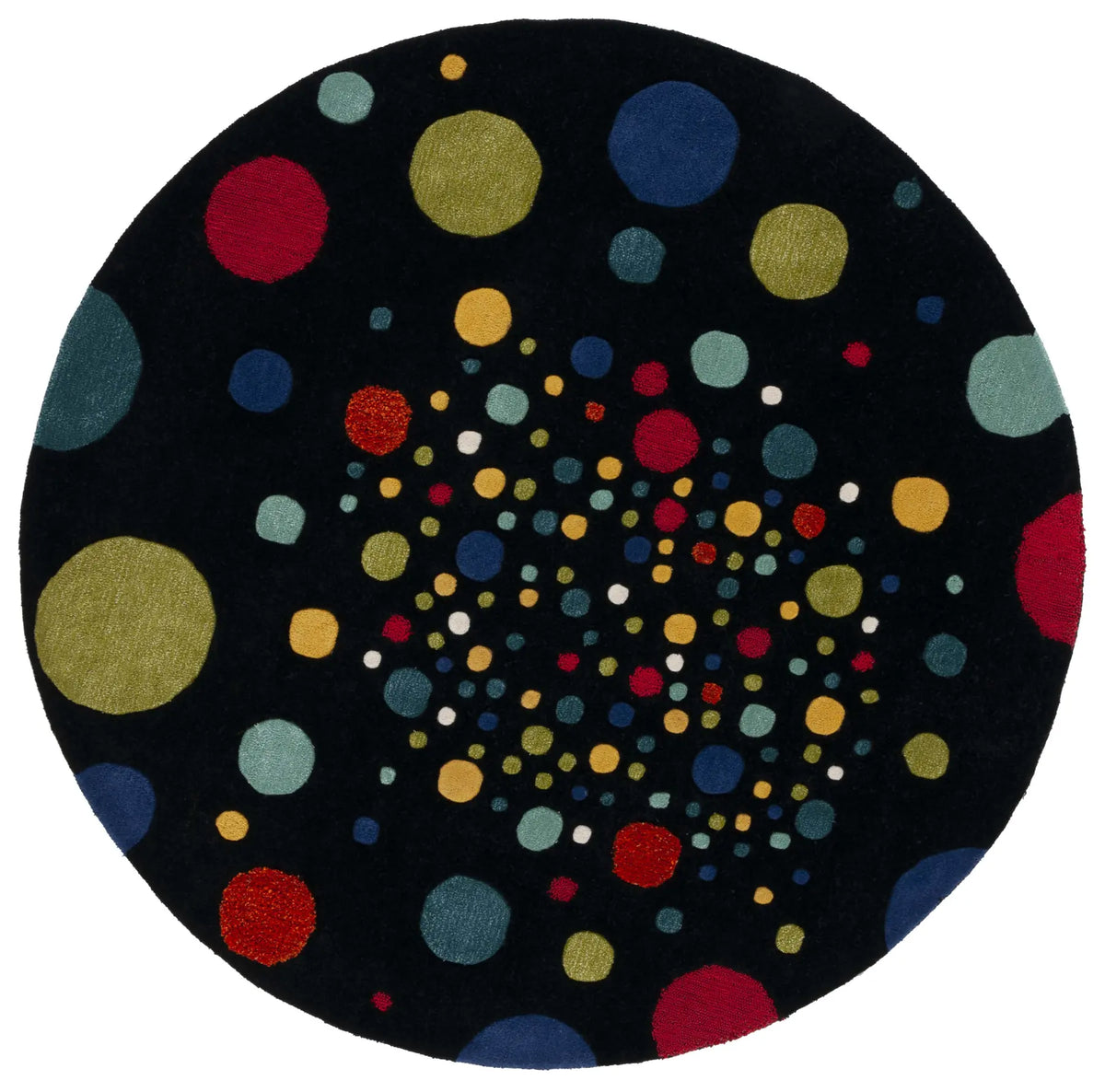 Safavieh Soho 6'-0" x 6'-0" Rug in Black / Multi