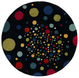 Safavieh Soho 6'-0" x 6'-0" Rug in Black / Multi