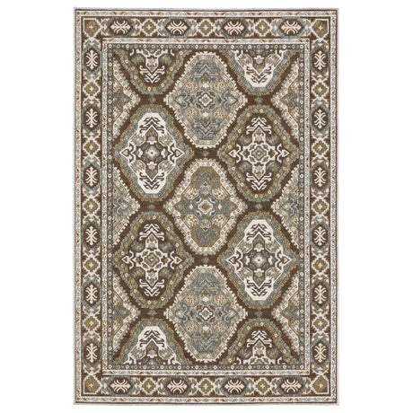 Oriental Weavers Sphinx Ellington Ell03 Rust/ Blue Rug - main flat