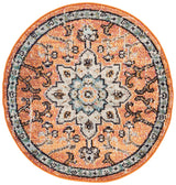 Safavieh Madison 3'-0" x 3'-0" Rug in Orange / Teal