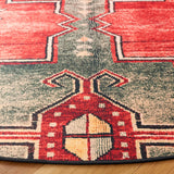 Safavieh Tucson 6'-0" x 6'-0" Rug in Rust / Green
