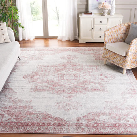 Safavieh Layla 10'-0" x 14'-0" Rug in Ivory Grey / Pink