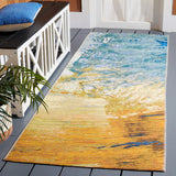 Safavieh Barbados 500 2'-8" x 10'-5" Rug in Blue / Gold