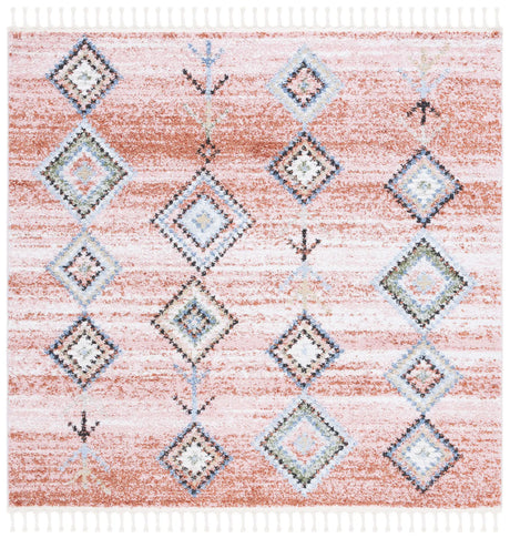 Safavieh Chapel 6'-7" x 6'-7" Rug in Pink / Turquoise