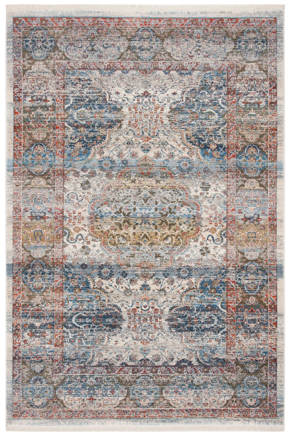 Safavieh Vintage Persian 4'-0" x 6'-0" Rug in Beige / Blue