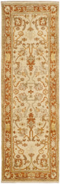 Safavieh Oushak 3'-0" x 10'-0" Rug in Ivory / Rust