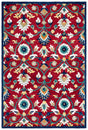 Safavieh Blossom 4'-0" x 6'-0" Rug in Red / Ivory