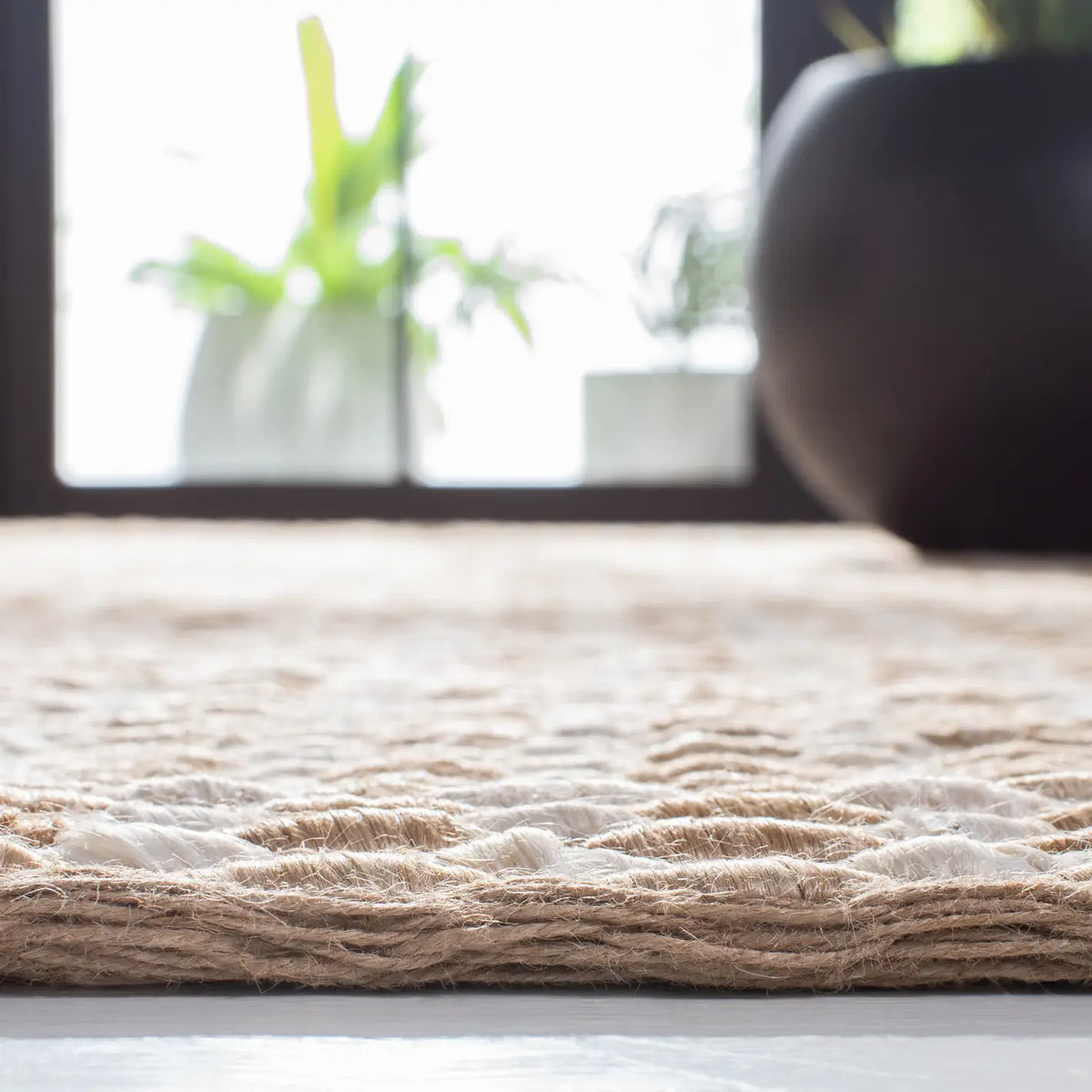 Safavieh Natural Fiber 4'-0" x 6'-0" Rug in Natural / Ivory