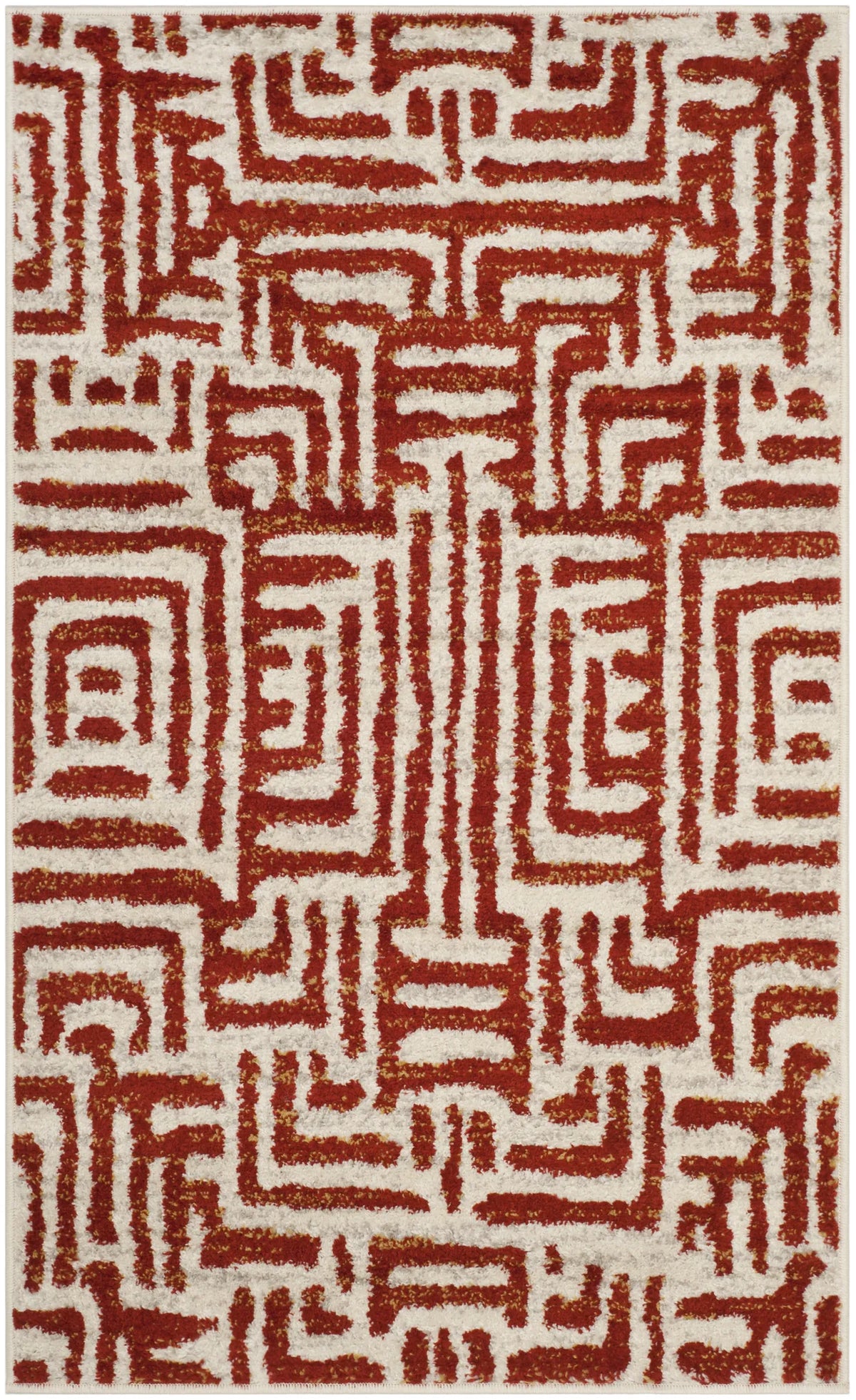 Safavieh Amsterdam 3'-0" x 5'-0" Rug in Ivory / Terracotta