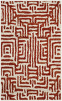 Safavieh Amsterdam 3'-0" x 5'-0" Rug in Ivory / Terracotta