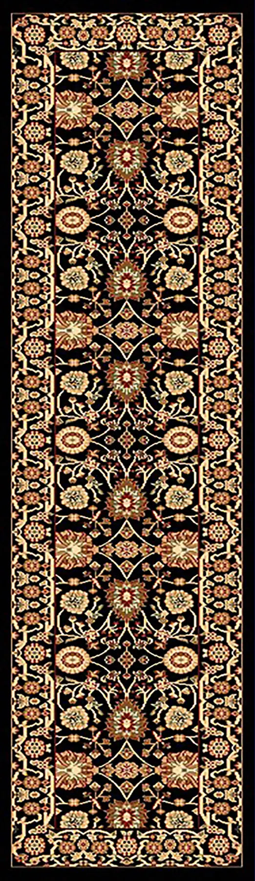 Dynamic Rugs Yazd 2803 Black  /  Black Rugs - Runner