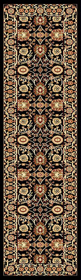 Dynamic Rugs Yazd 2803 Black  /  Black Rugs - Runner