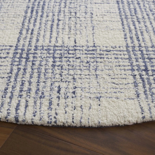 Safavieh Ebony 6'-0" x 6'-0" Rug in Ivory / Blue