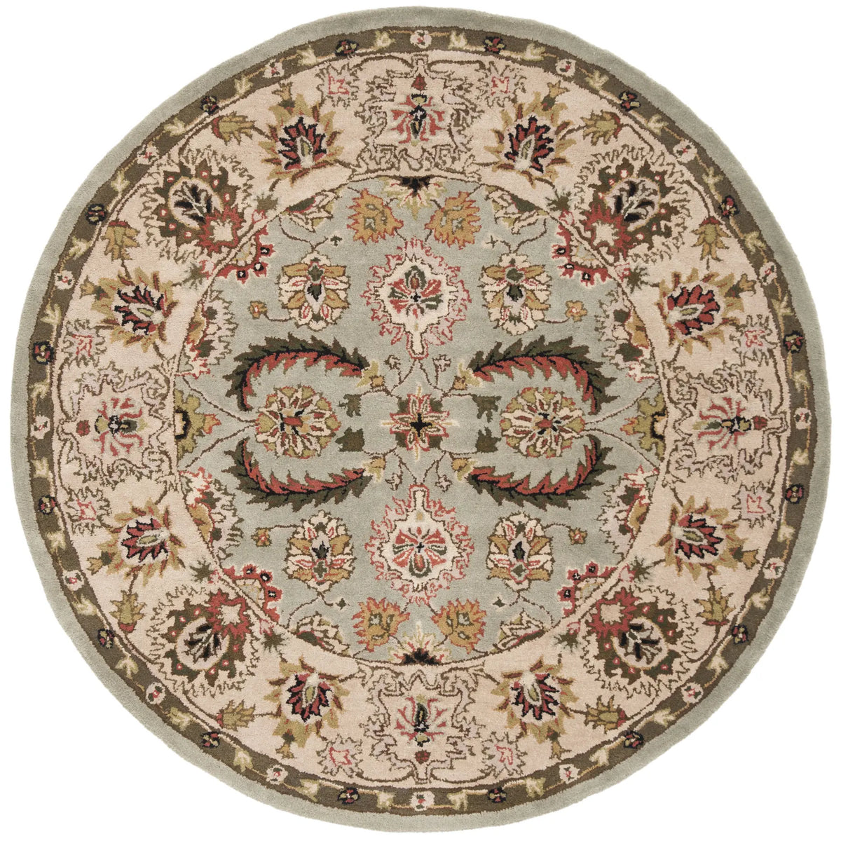 Safavieh Heritage 6'-0" x 6'-0" Rug in Sage / Ivory