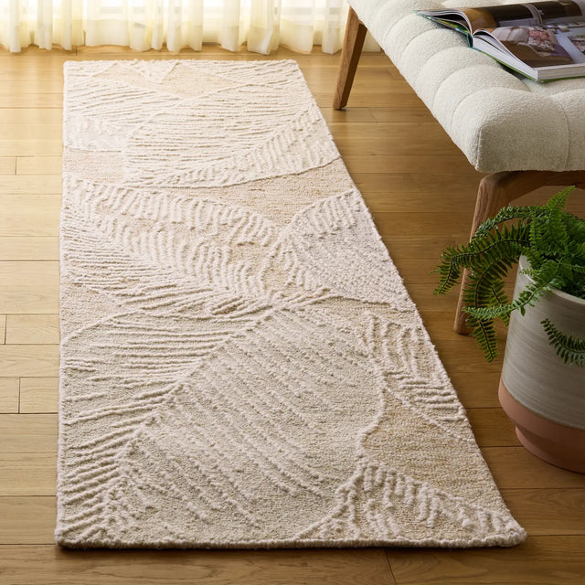 Safavieh Jardin 2'-3" x 8'-0" Rug in Taupe / Ivory