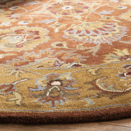 Safavieh Heritage 6'-0" x 6'-0" Rug in Red / Natural