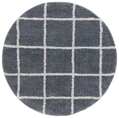 Safavieh Norway 6'-7" x 6'-7" Rug in Dark Grey / Light Grey