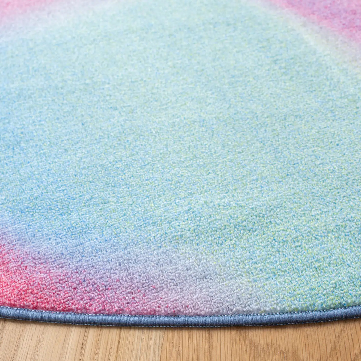 Safavieh Paint Brush 6'-7" x 6'-7" Rug in Fuchsia / Yellow