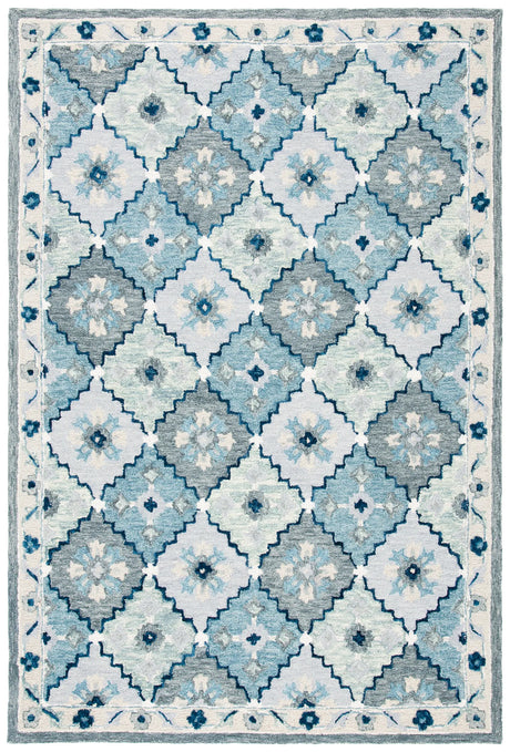 Safavieh Suzani 4'-0" x 6'-0" Rug in Blue / Grey