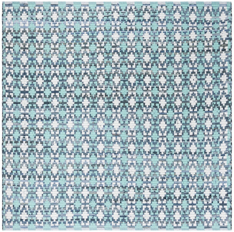 Safavieh Montauk 6'-0" x 6'-0" Rug in Turquoise / Multi