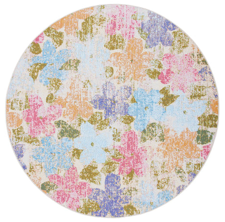 Safavieh Summer 6'-7" x 6'-7" Rug in Blue / Pink