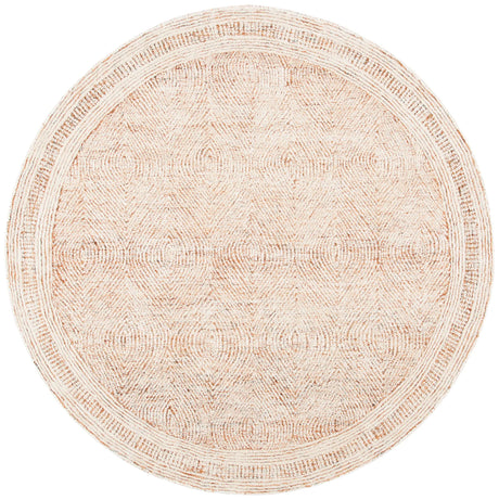 Safavieh Abstract 6'-0" x 6'-0" Rug in Ivory / Rust