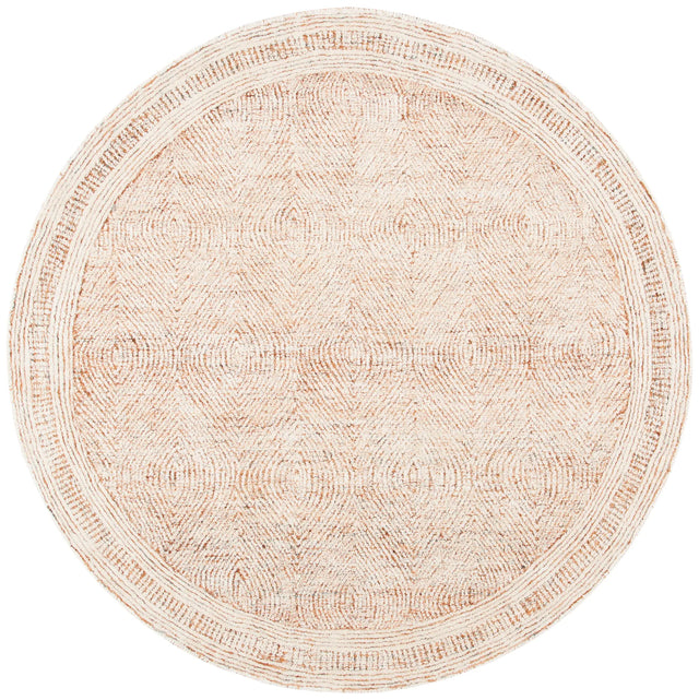 Safavieh Abstract 6'-0" x 6'-0" Rug in Ivory / Rust