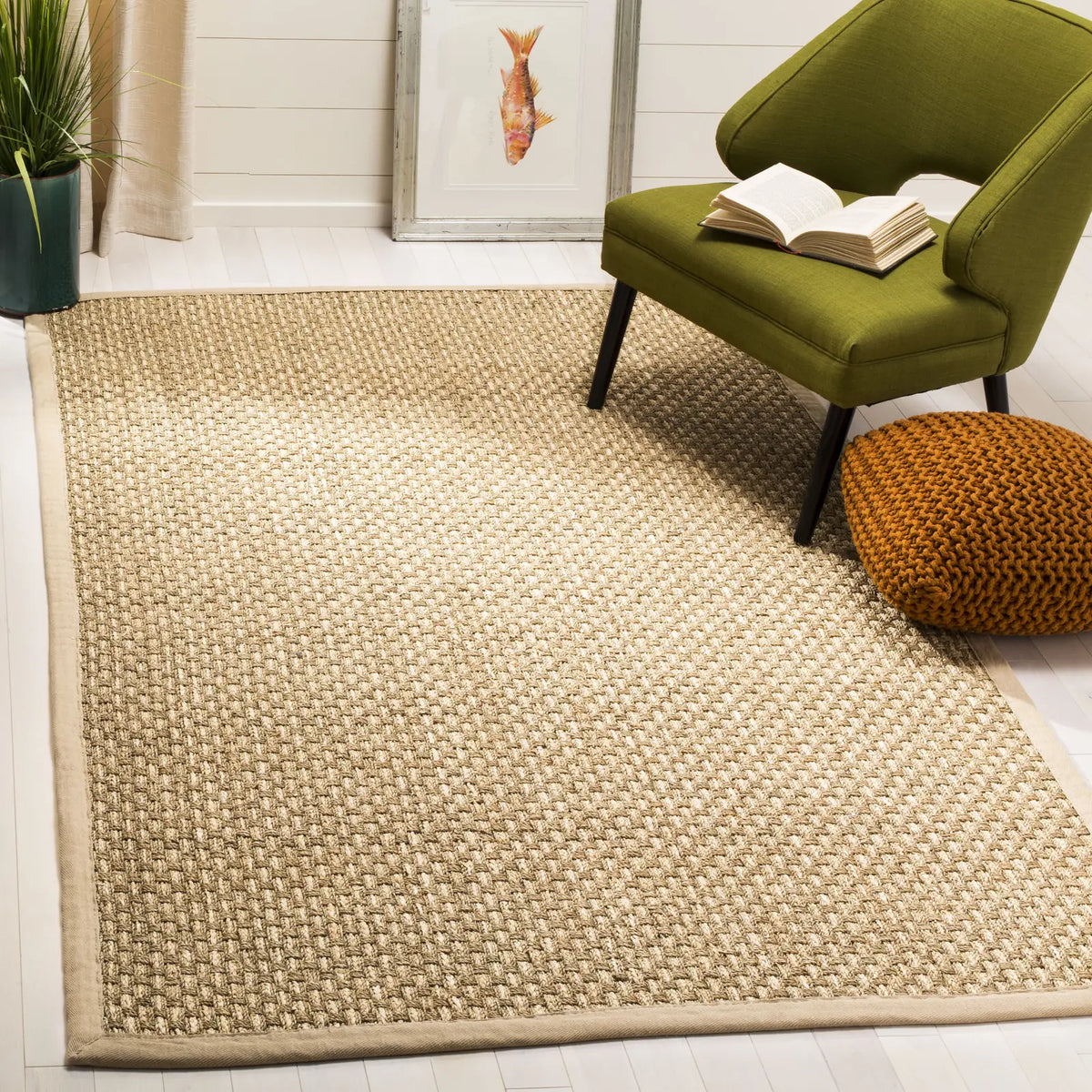 Safavieh Natural Fiber 4'-0" x 6'-0" Rug in Natural / Beige